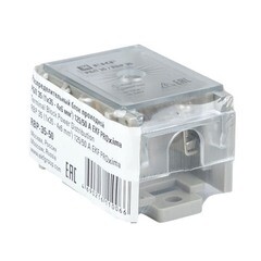 Блок распределительный проходной EKF PROxima на DIN-рейку и монтажную панель 40х45х60 мм 660 В IP20 50 А (RBP-35-50) - фото 3