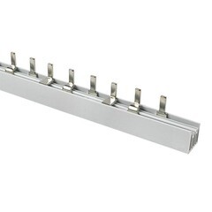 Шина соединительная типа PIN трехрядная EKF PROxima тип PIN 400 В 100 А на 54 модуля 1 м (pin-03-100) - фото 1