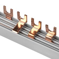 Шина соединительная типа FORK четырехрядная EKF PROxima тип FORK 400 В 63 А на 54 модуля 1 м (fork-04-63) - фото 4