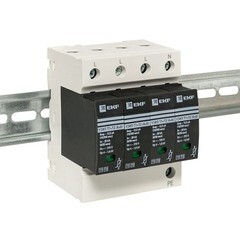 Ограничитель напряжения модульный EKF PROxima T1-T2 275 В 20 кА 4P (OV12-4-504) - фото 4