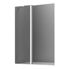 Изображение товара Шторка на ванну распашная 110х140х0,6 см профиль хром WasserKraft Salm (27P02-110)