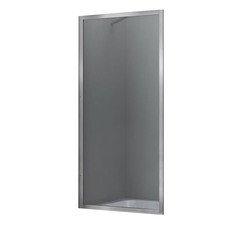 Шторка на ванну неподвижная 80х160х0,6 см профиль никель WasserKraft Abens (20W01-80BN)