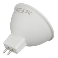 Лампа светодиодная Gauss GU5.3 4100К 9 Вт 660 Лм 180-240 В рефлектор MR16 матовая - фото 2