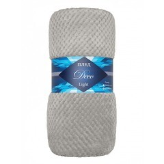 Изображение товара Плед 200х220 см TexRepublic Жаккард микрофибра серый