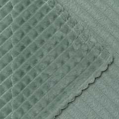 Плед 200х220 см TexRepublic микрофибра зеленый - фото 4