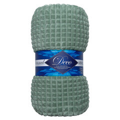 Плед 200х220 см TexRepublic микрофибра зеленый - фото 1