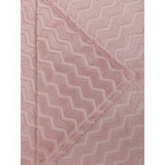 Плед 200х220 см TexRepublic Жаккард микрофибра розовый - фото 4