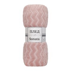 Изображение товара Плед 200х220 см TexRepublic Жаккард микрофибра розовый