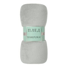 Изображение товара Плед 150х200 см TexRepublic микрофибра серый