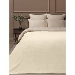 Плед 150х200 см TexRepublic микрофибра бежевый - фото 3