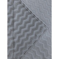 Плед 200х220 см TexRepublic Жаккард микрофибра серый - фото 4