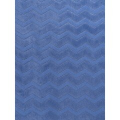 Плед 150х200 см TexRepublic Жаккард микрофибра голубой - фото 3