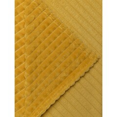Плед 150х200 см TexRepublic Жаккард микрофибра охра - фото 4
