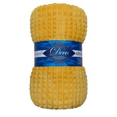 Изображение товара Плед 150х200 см TexRepublic Жаккард микрофибра охра