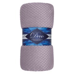 Плед 150х200 см TexRepublic Жаккард микрофибра сиреневый - фото 1