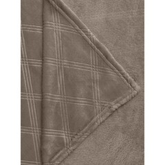 Плед 200х220 см TexRepublic микрофибра бежевый - фото 4