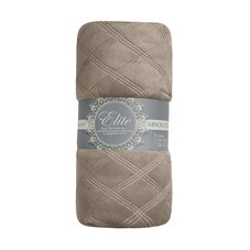 Плед 200х220 см TexRepublic микрофибра бежевый