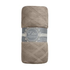 Плед 200х220 см TexRepublic микрофибра бежевый - фото 1