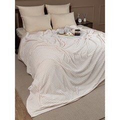 Плед 200х220 см TexRepublic Жаккард микрофибра шампань - фото 3