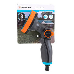 Пистолет для полива 1/2-3/4 Garden Жук пластиковый 6 режимов (322707-00) - фото 2
