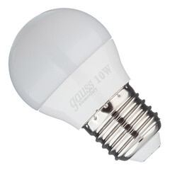 Лампа светодиодная Gauss E27 4100К 10 Вт 730 Лм 180-240 В шар матовая - фото 9