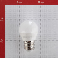 Лампа светодиодная Gauss E27 4100К 10 Вт 730 Лм 180-240 В шар матовая - фото 4