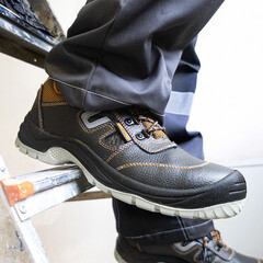 Полуботинки рабочие кожаные с защитным подноском размер 41 черные Мистраль Ultra (119876) - фото 3