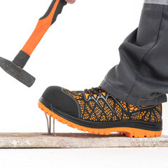 Полуботинки рабочие текстильные со светоотражающими элементами размер 41 оранжевые Мистраль Неон (130179) - фото 3