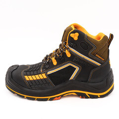 Ботинки кожаные с перфорацией и защитным подноском и стелькой размер 42 черные Мистраль TR4-CK (138921) - фото 6