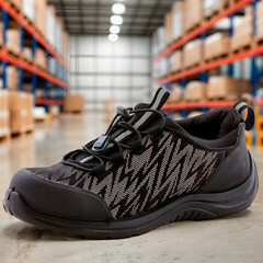 Полуботинки рабочие тканевые с защитным подноском размер 42 черные Мистраль Light (135579) - фото 4