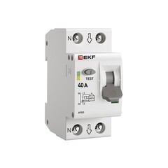 Изображение товара Устройство защиты от дугового пробоя EKF PROxima УЗДП 1P+N 40А 230 В на DIN-рейку (afdd-2-40-pro)