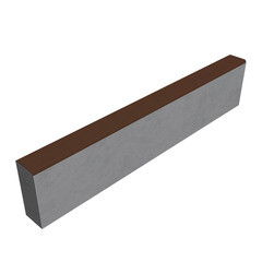 Изображение товара Бордюр тротуарный вибропрессованный 1000х200х80 мм коричневый