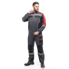 Костюм мужской защитный Спрут Формула 48-50 рост 170-176 см серый - фото 8