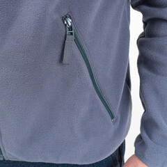 Толстовка на молнии флисовая Joker 56-58 рост 170-176 см серая - фото 5