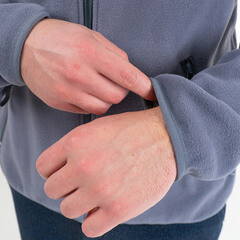 Толстовка на молнии флисовая Joker 56-58 рост 170-176 см серая - фото 4