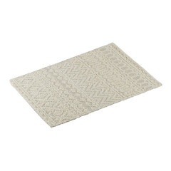 Коврик для ванной бежевый 90х60 см Zenfort Лонж Шегги (107273) - фото 1