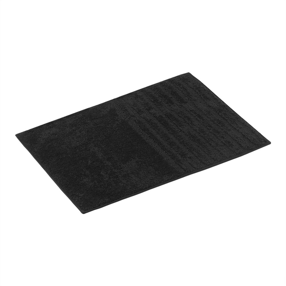 Изображение товара Коврик для ванной Fora Black 60x40 см мягкий и антискользящий из микрофибры