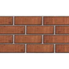 Клинкерная плитка для фасада ЛСР Калиосто Декор рельеф (30 шт.= 0,52 кв.м) красная 240х71х13,5 мм