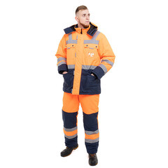 Костюм рабочий мужской утепленный Спрут Нордик 48-50 рост 182-188 см синий - фото 12