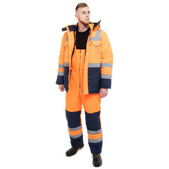 Костюм рабочий мужской утепленный Спрут Нордик 48-50 рост 182-188 см синий - фото 11