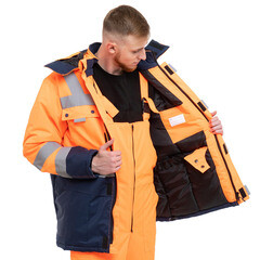 Костюм рабочий мужской утепленный Спрут Нордик 48-50 рост 182-188 см синий - фото 9