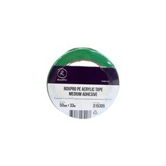 Изображение товара Лента маскирующая ПЭ RoxelPro Medium PE зеленая 50 мм 33 м (315305)