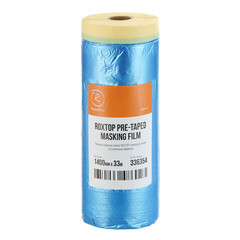 Пленка защитная RoxelPro для малярных работ с клейким краем со статическим эффектом 9 мкм 1,4х33 м (46,2 кв.м) - фото 1