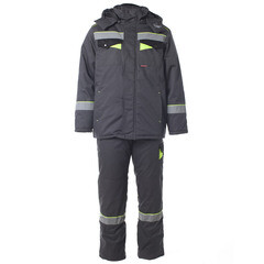 Изображение товара Костюм рабочий мужской утепленный Спрут Корвет 52-54 рост 182-188 см темно-серый