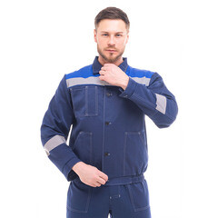 Костюм рабочий Спрут Енисей 52-54 рост 170-176 см темно-синий - фото 8