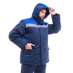 Куртка рабочая утепленная Спрут Бригадир 52-54 рост 170-176 см темно-синяя - фото 6