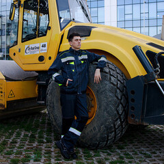 Костюм мужской рабочий Joker Корвет Коттон КБ 1 60-62 рост 182-188 см темно-серый/лимон - фото 7