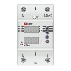 Реле напряжения и тока EKF PROxima MRVA 230 В 50 А тип AC с дисплеем (MRVA-50A)