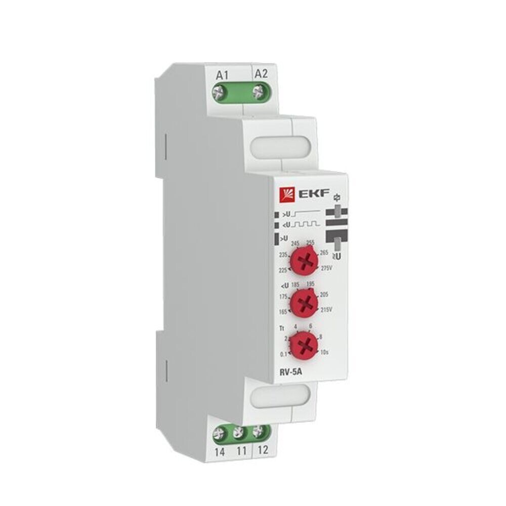 Изображение товара Реле напряжения EKF PROxima (rv-5a) 230 В 5 А тип AC с дисплеем