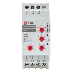Реле контроля фаз EKF PROxima 500 В 8 А тип AC (rkf-8) - фото 1